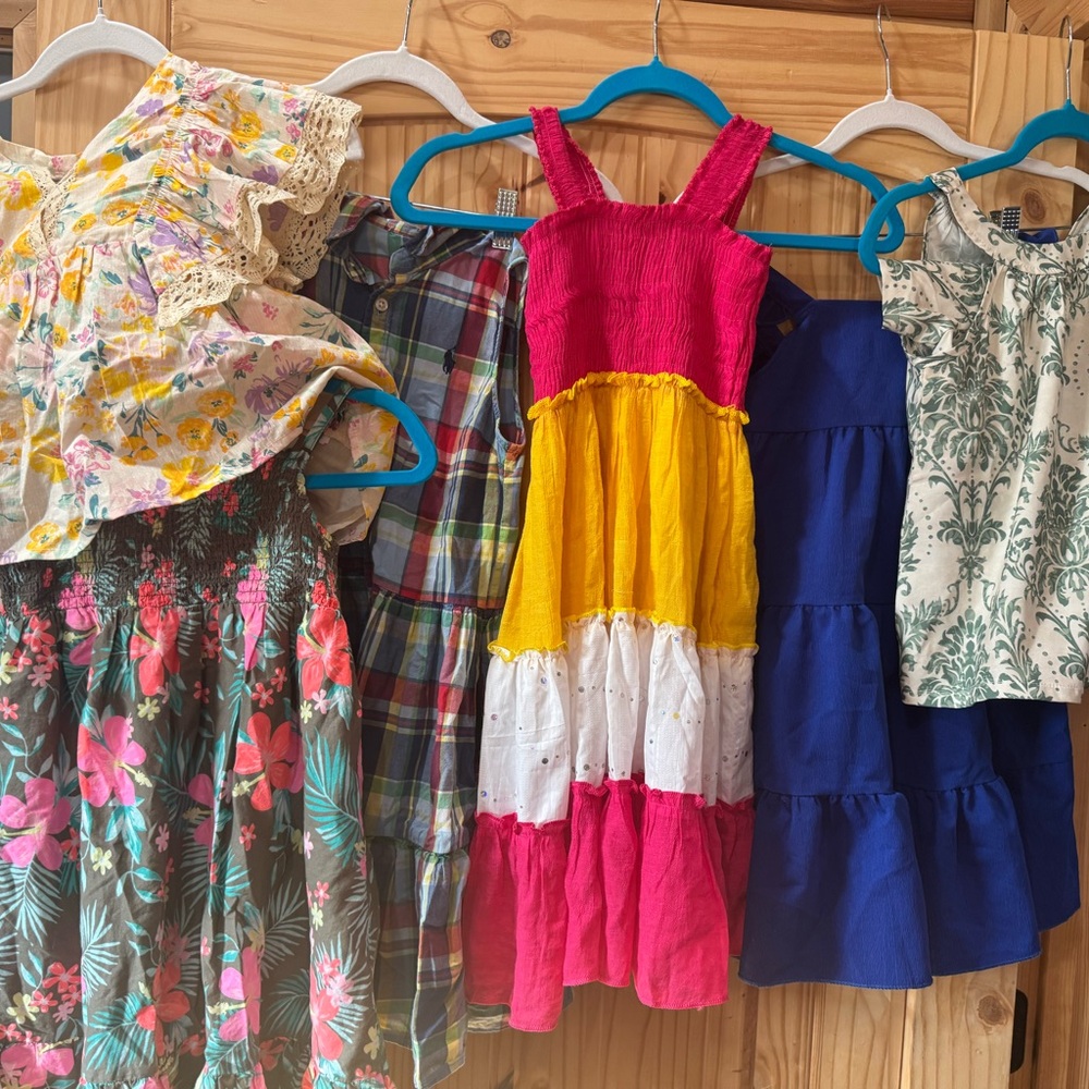 cupcakes & cashmere, SHEIN, Ralph Lauren etc Girls size 6,7,8 lot if 6 dresses
